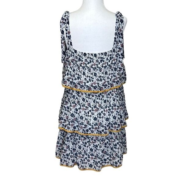Tularosa - “Gloria” Tiered Flounce Dress in “Malibu Floral” - Size L, Multi - Picture 7 of 16